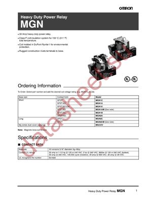 MGN1X-AC12 datasheet  